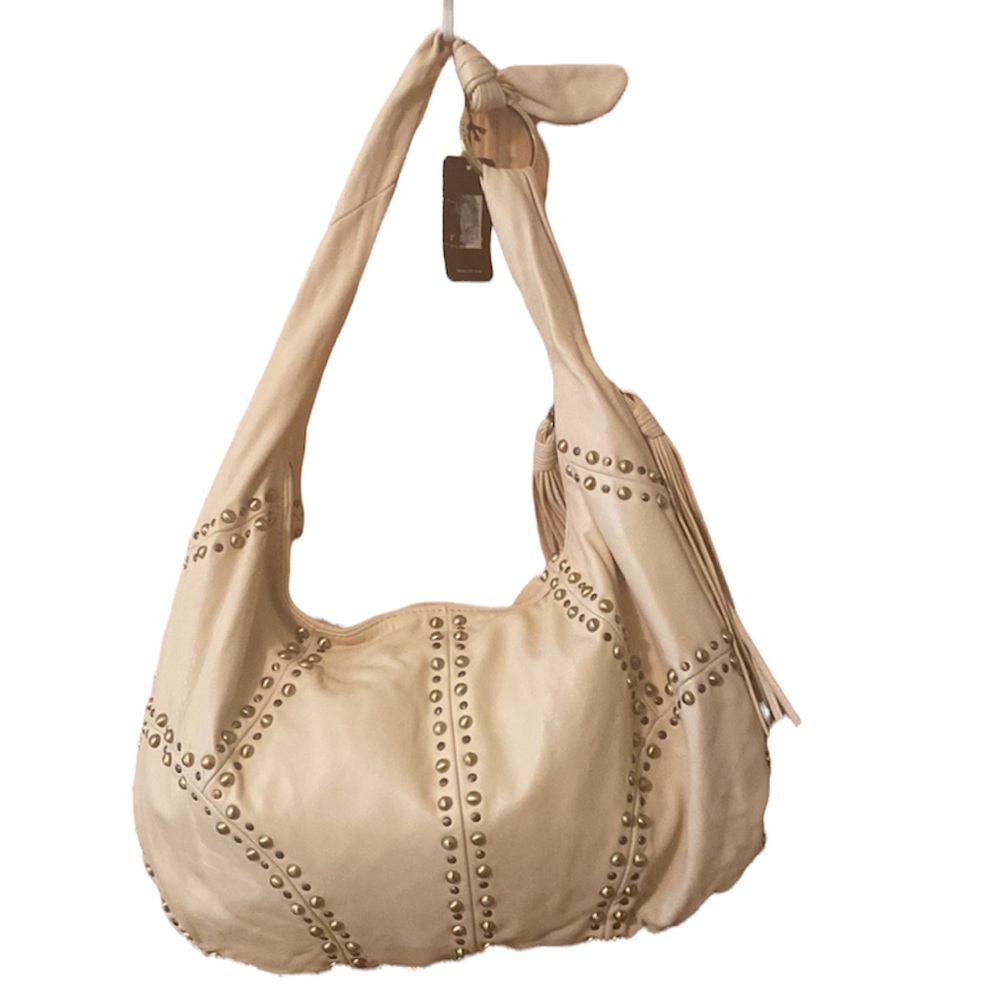 Rafe Studded Leather Hobo Bag - Picture 2 of 16